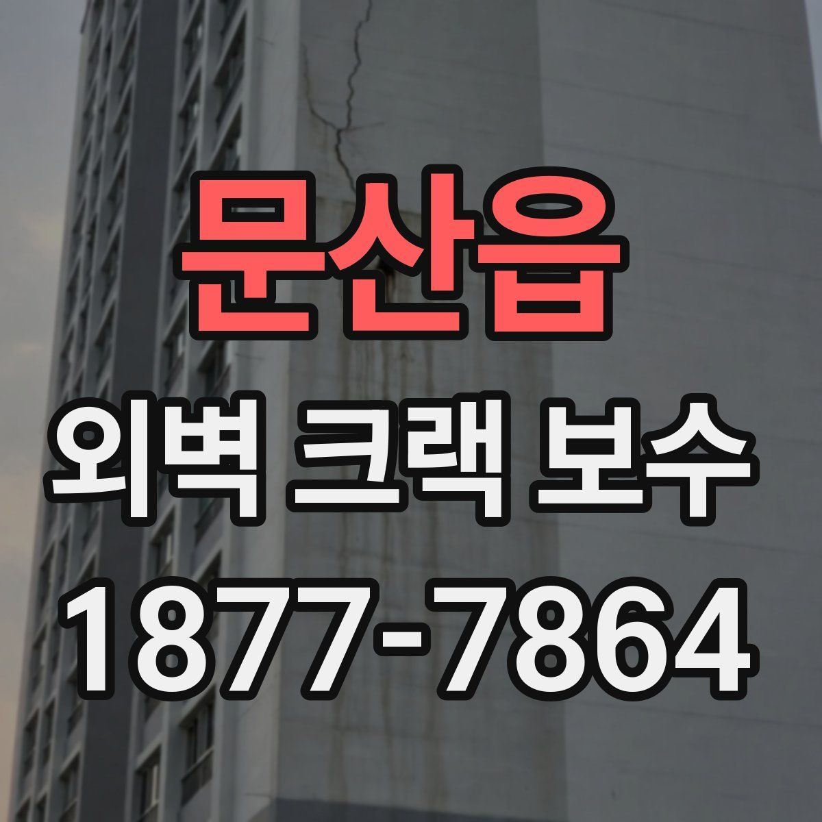 문산읍 외벽 크랙 보수