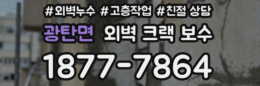 광탄면 외벽 크랙 보수
