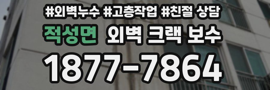 적성면 외벽 크랙 보수
