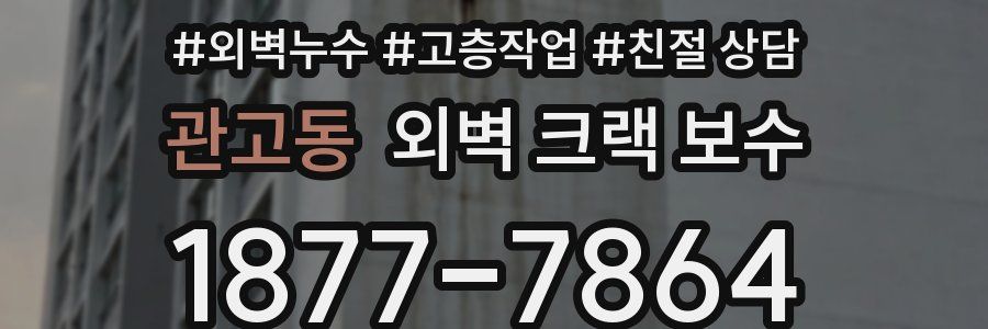 관고동 외벽 크랙 보수
