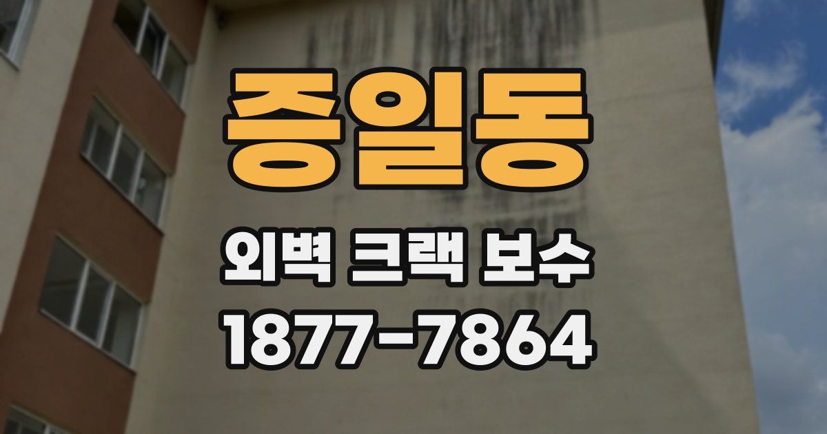 증일동 외벽 크랙 보수