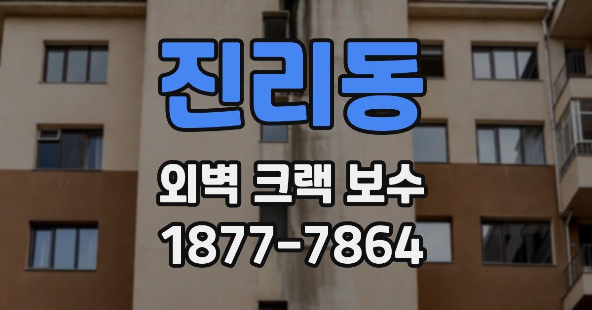 진리동 외벽 크랙 보수