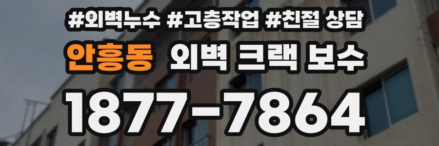 안흥동 외벽 크랙 보수