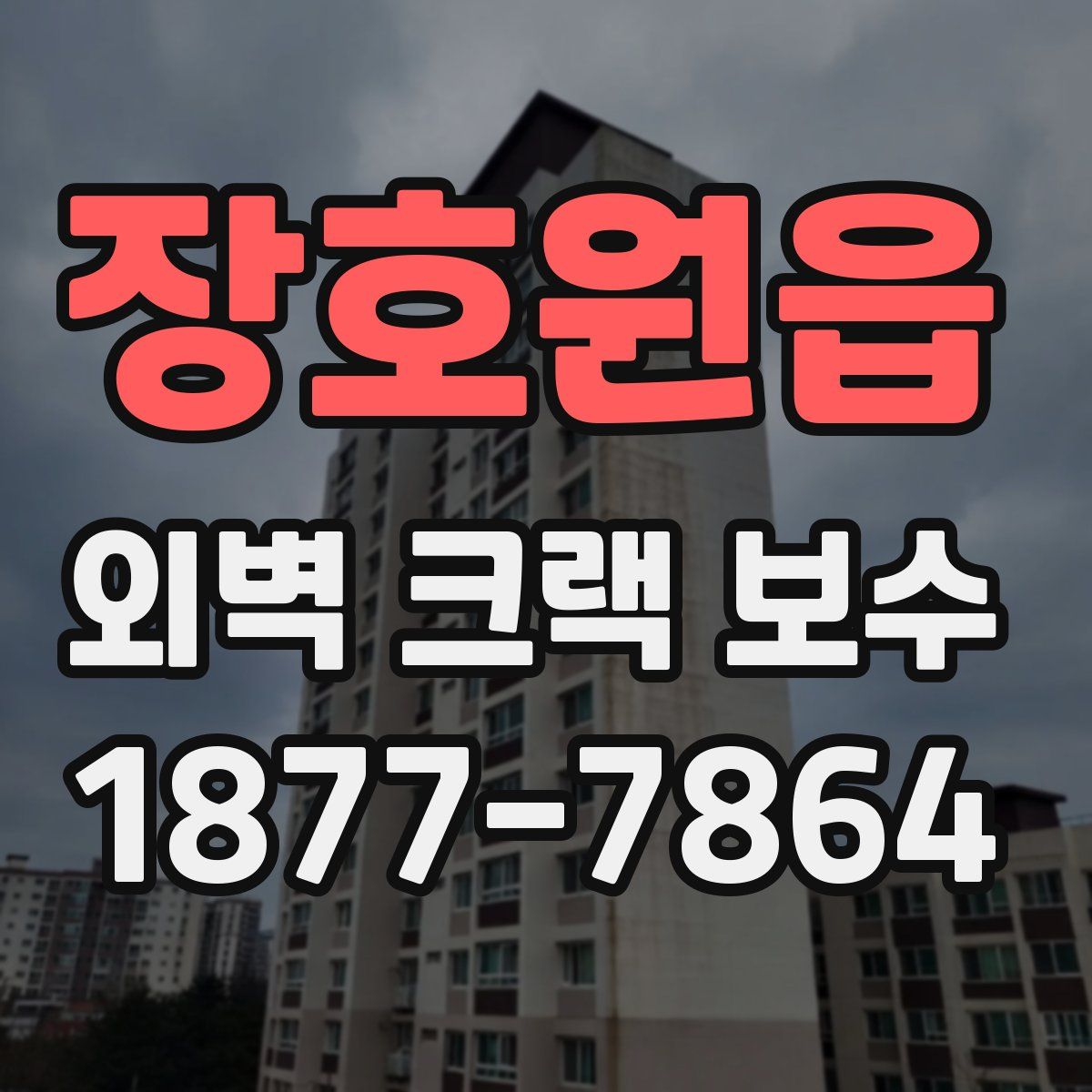 장호원읍 외벽 크랙 보수