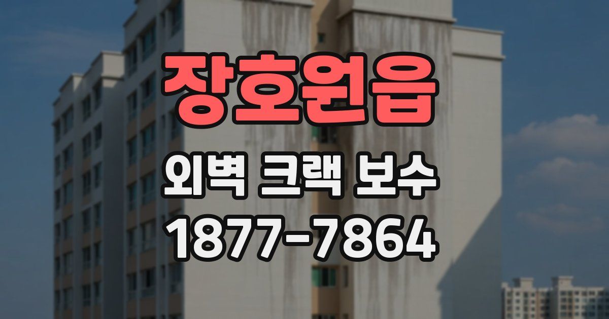 장호원읍 외벽 크랙 보수