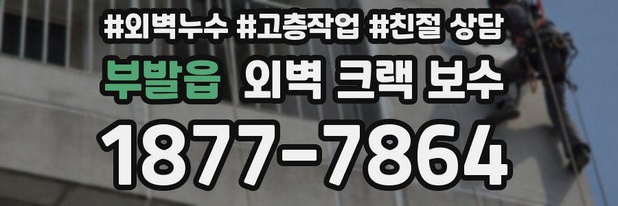 부발읍 외벽 크랙 보수