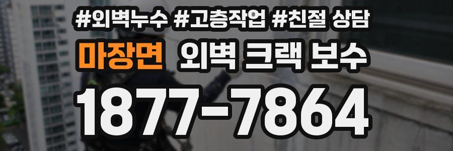 마장면 외벽 크랙 보수