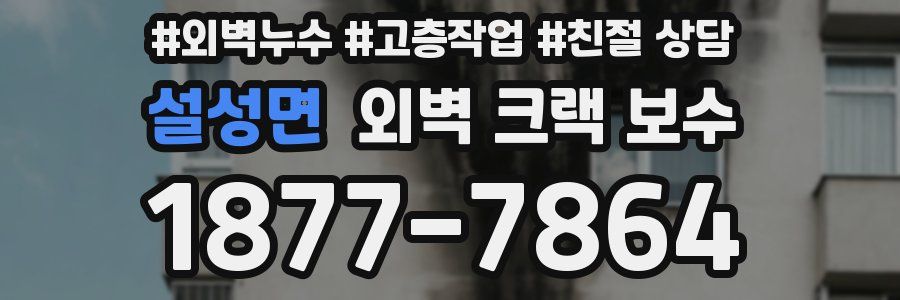 설성면 외벽 크랙 보수
