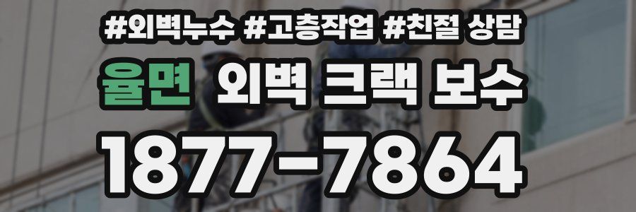 율면 외벽 크랙 보수