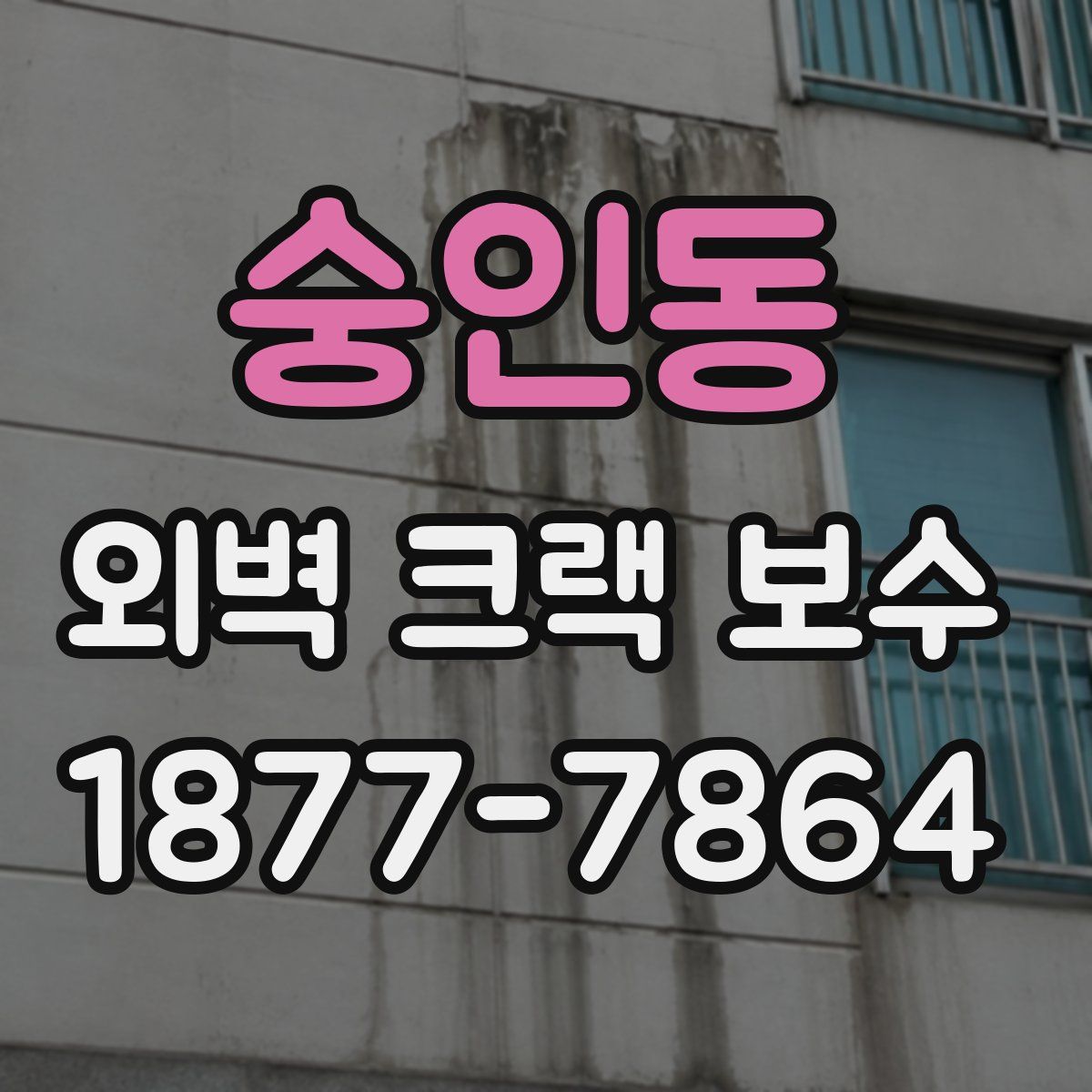 숭인동 외벽 크랙 보수