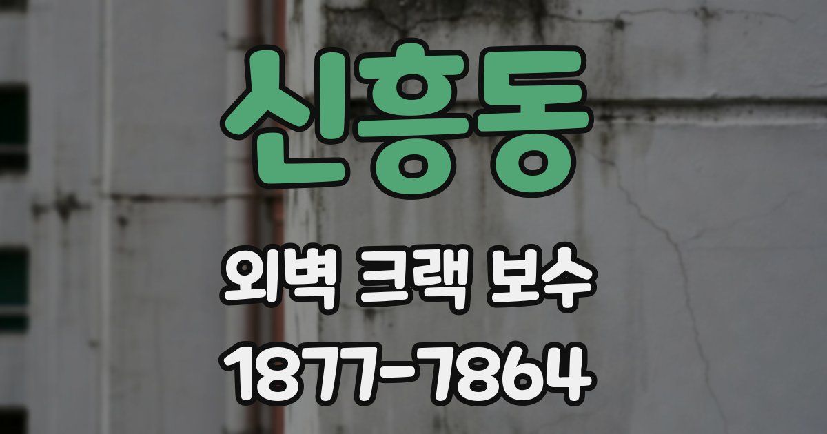 신흥동 외벽 크랙 보수