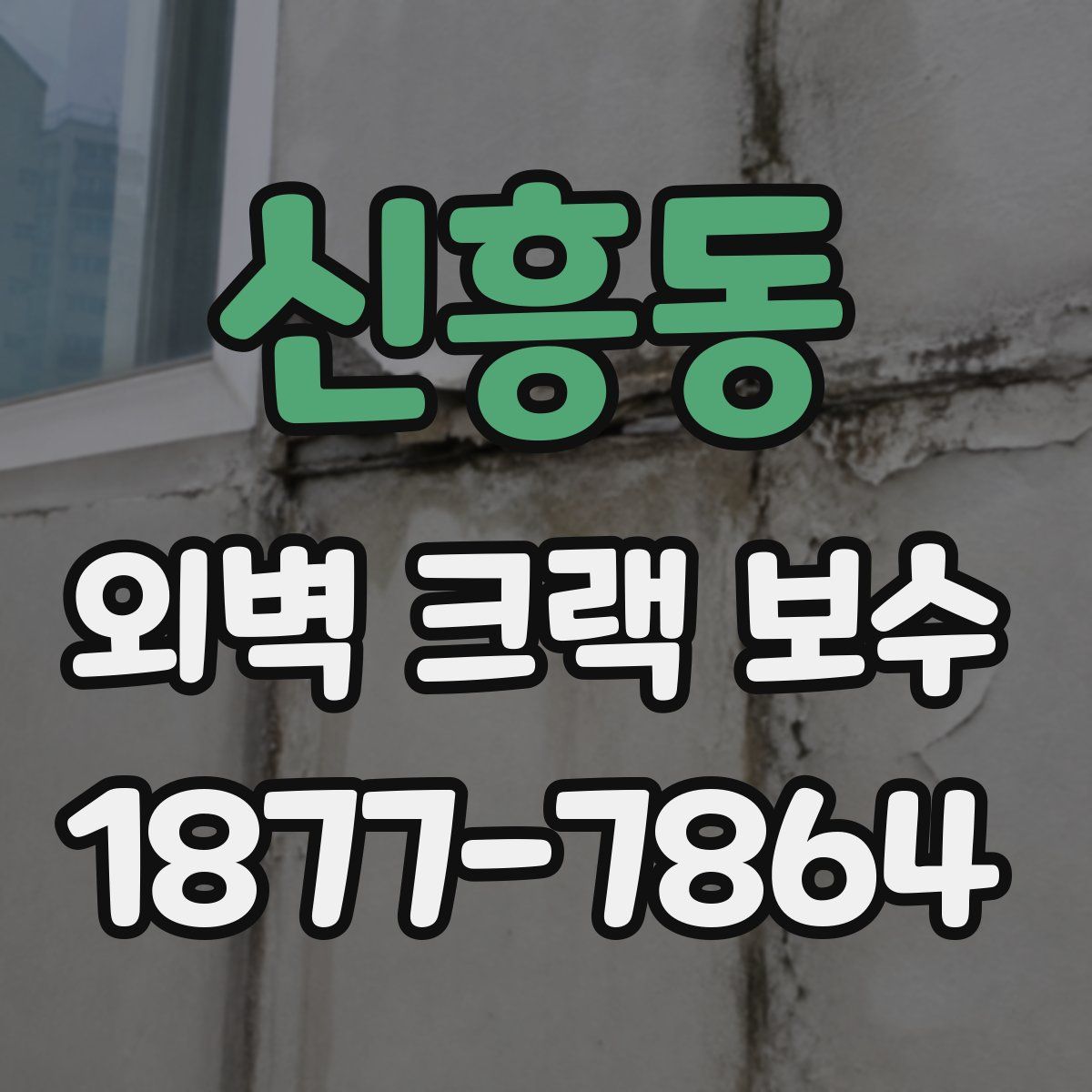 신흥동 외벽 크랙 보수