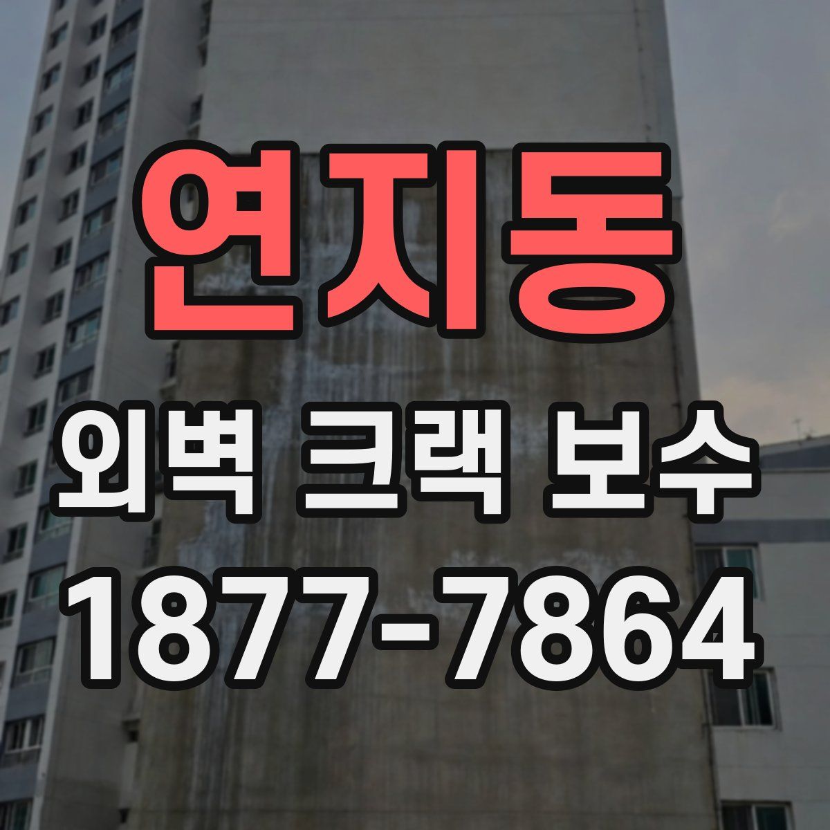 연지동 외벽 크랙 보수