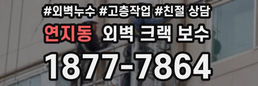 연지동 외벽 크랙 보수