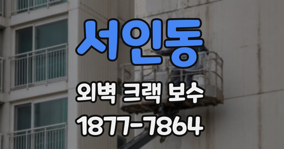 서인동 외벽 크랙 보수