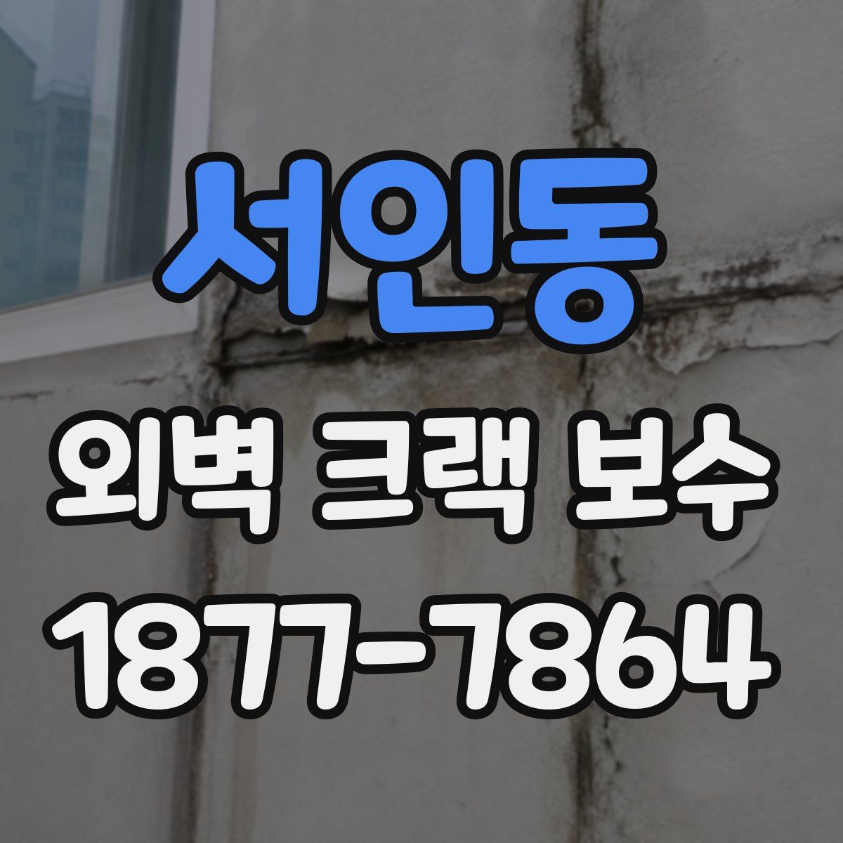 서인동 외벽 크랙 보수