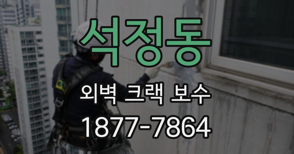 석정동 외벽 크랙 보수