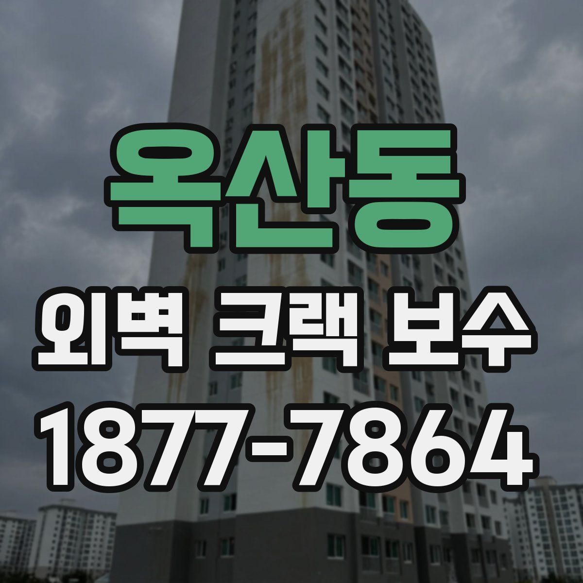 옥산동 외벽 크랙 보수