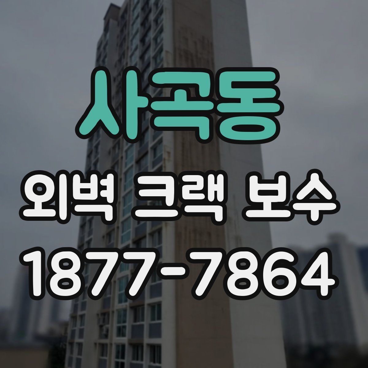사곡동 외벽 크랙 보수