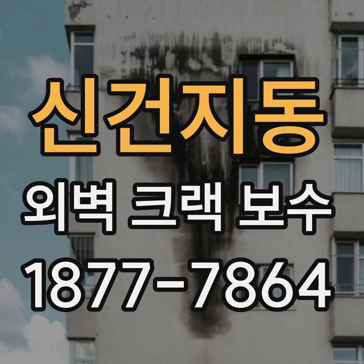 신건지동 외벽 크랙 보수
