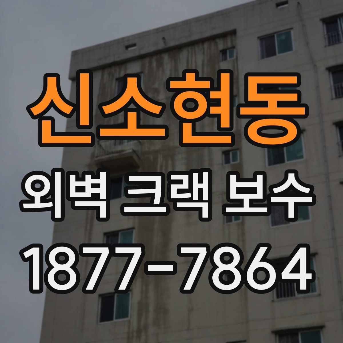 신소현동 외벽 크랙 보수
