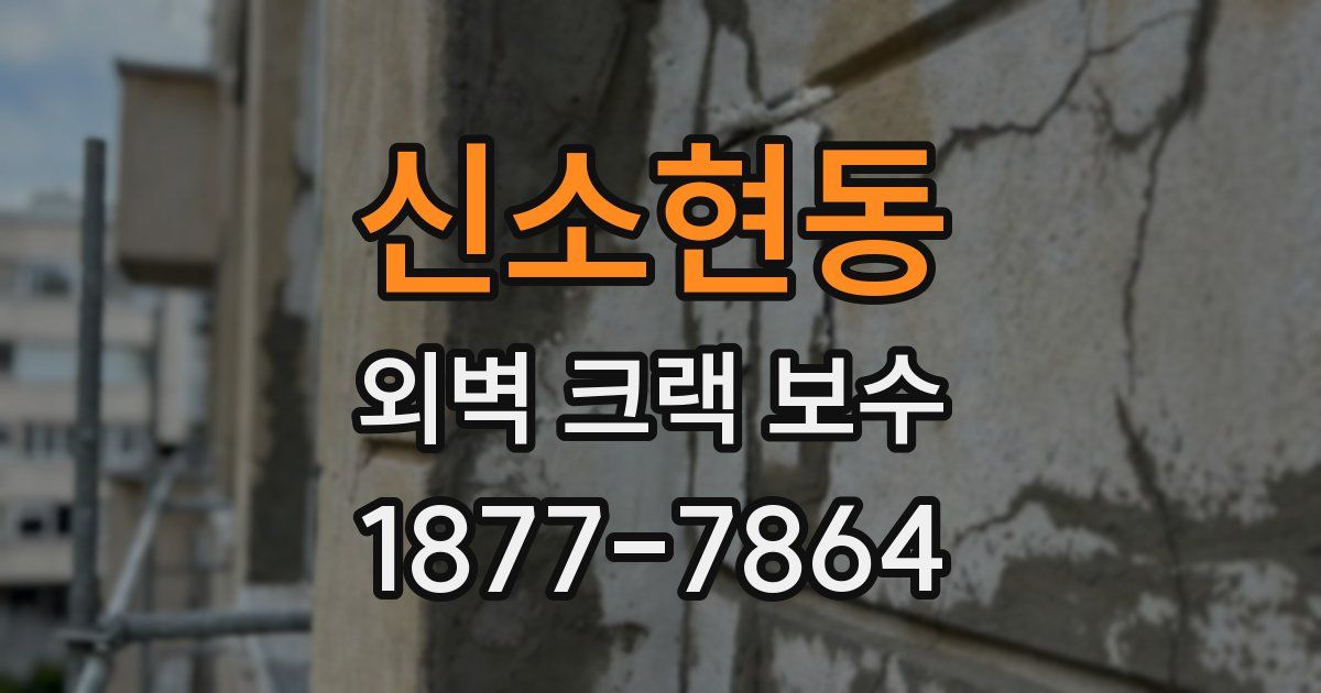 신소현동 외벽 크랙 보수