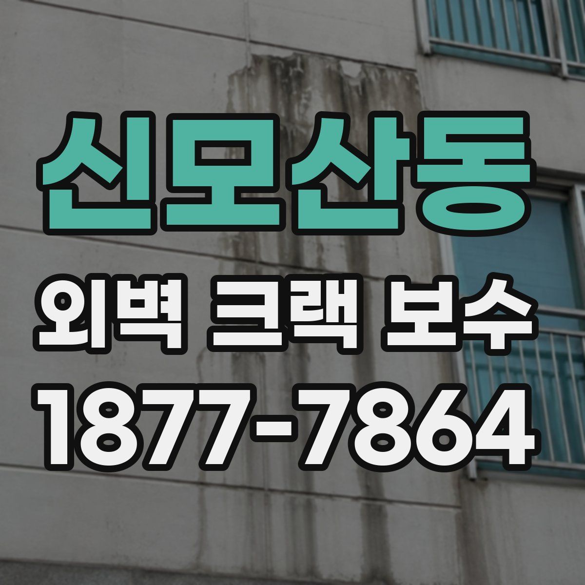 신모산동 외벽 크랙 보수
