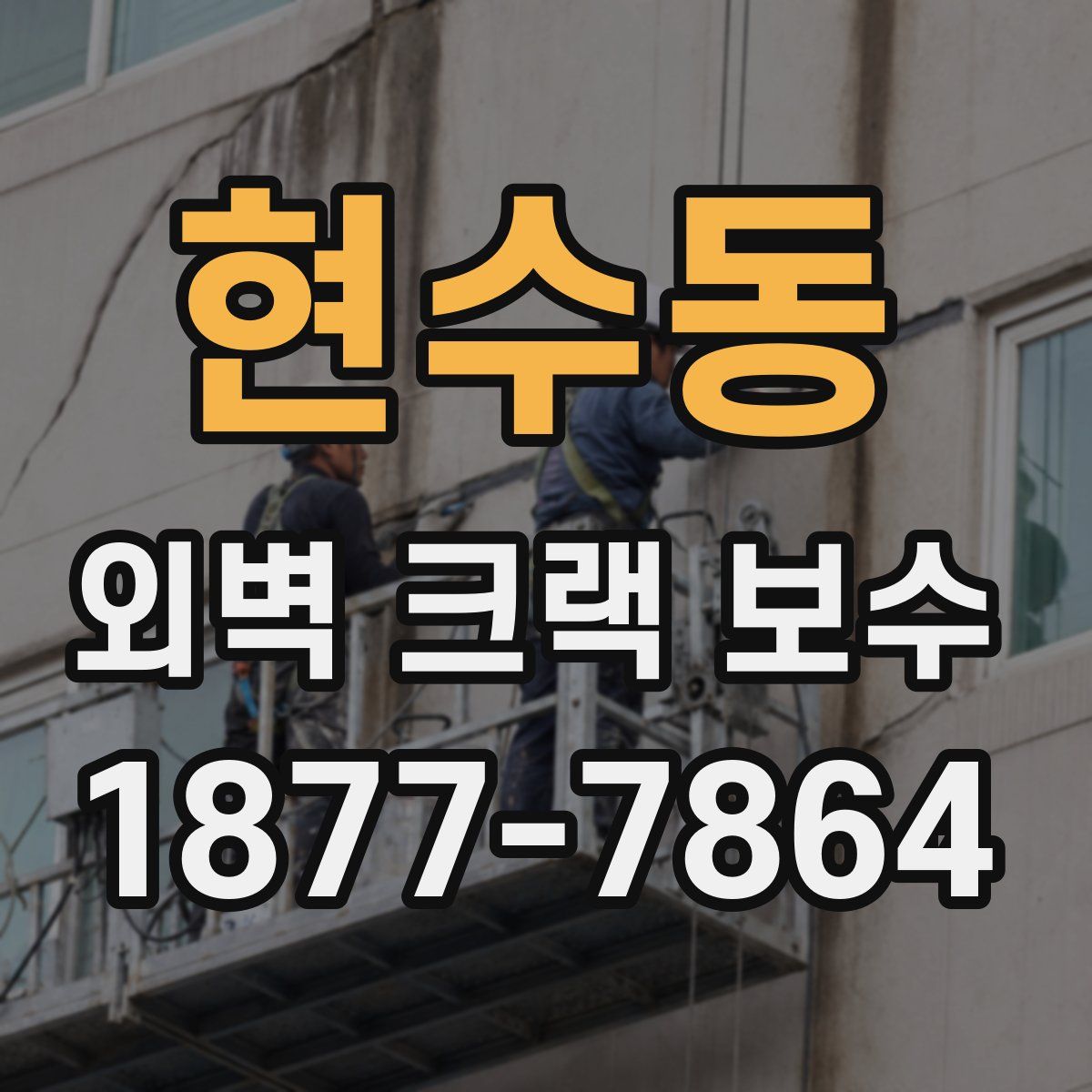 현수동 외벽 크랙 보수