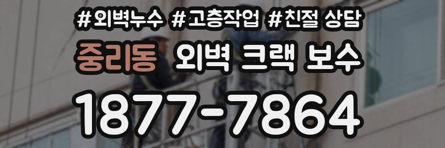 중리동 외벽 크랙 보수