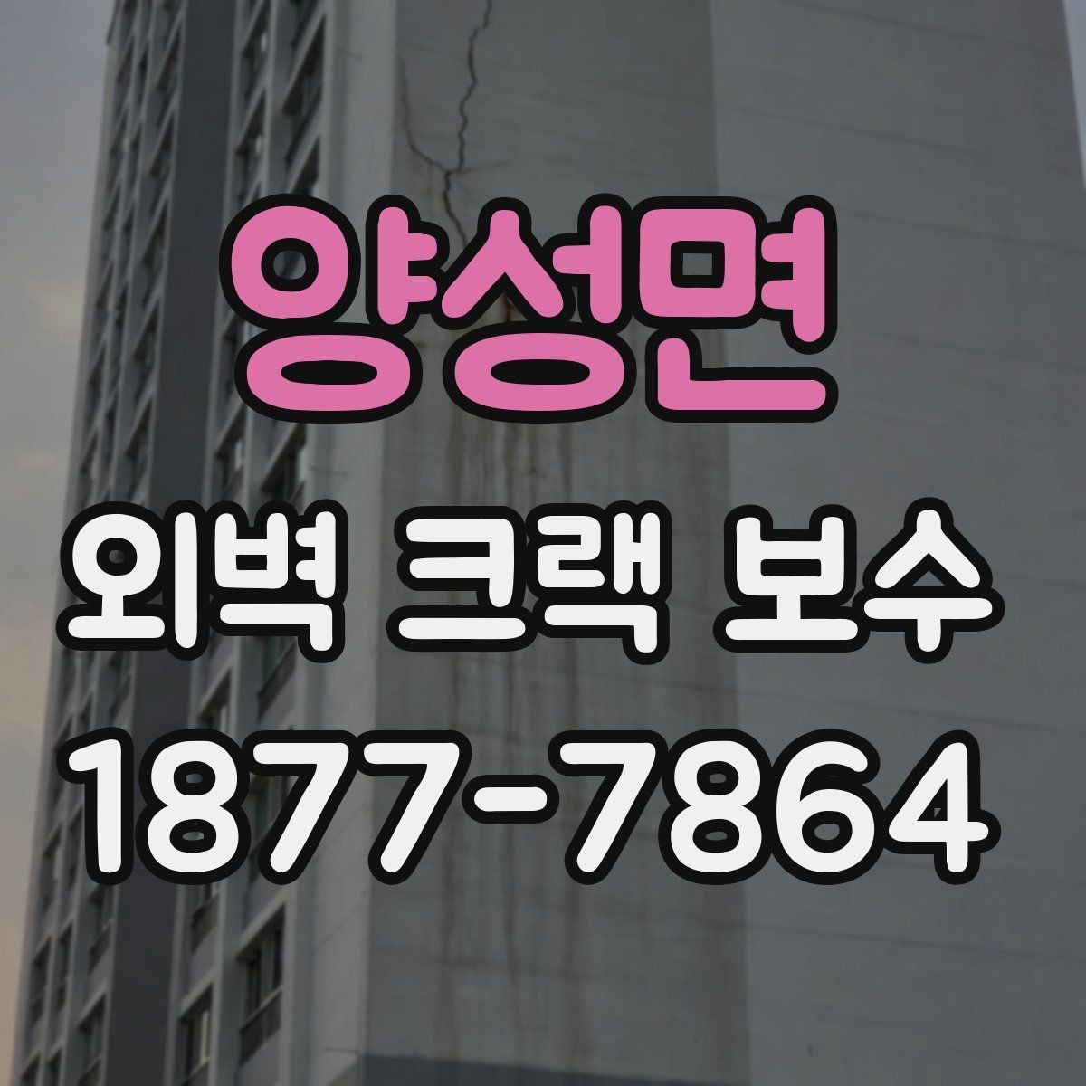 양성면 외벽 크랙 보수 공사 기간은 얼마나 걸릴까