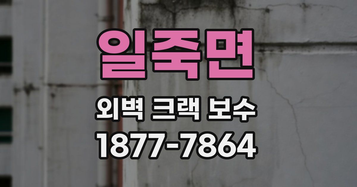 일죽면 외벽 크랙 보수