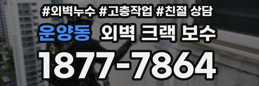 운양동 외벽 크랙 보수