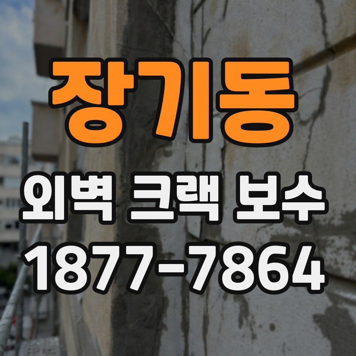 장기동 외벽 크랙 보수