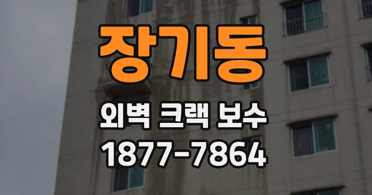 장기동 외벽 크랙 보수