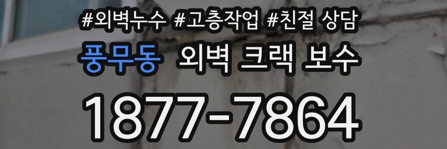 풍무동 외벽 크랙 보수