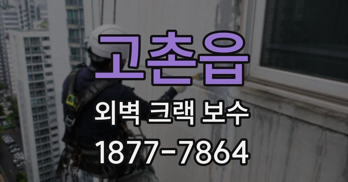 고촌읍 외벽 크랙 보수