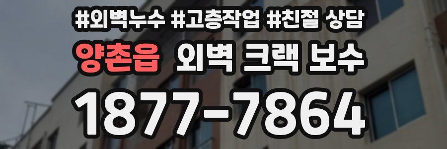 양촌읍 외벽 크랙 보수