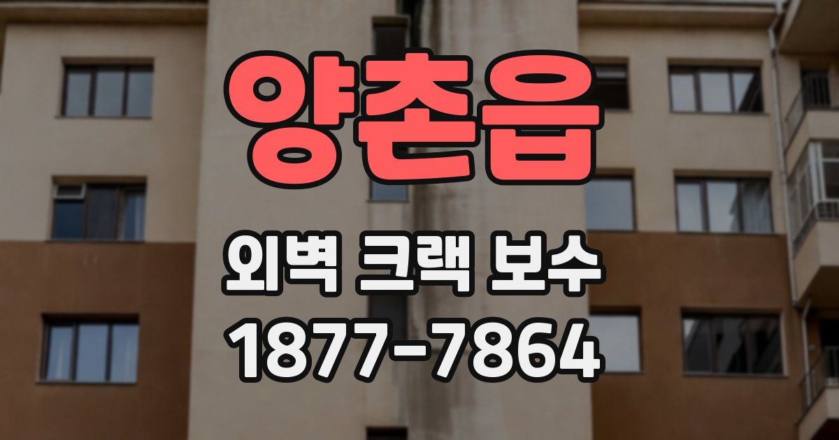 양촌읍 외벽 크랙 보수