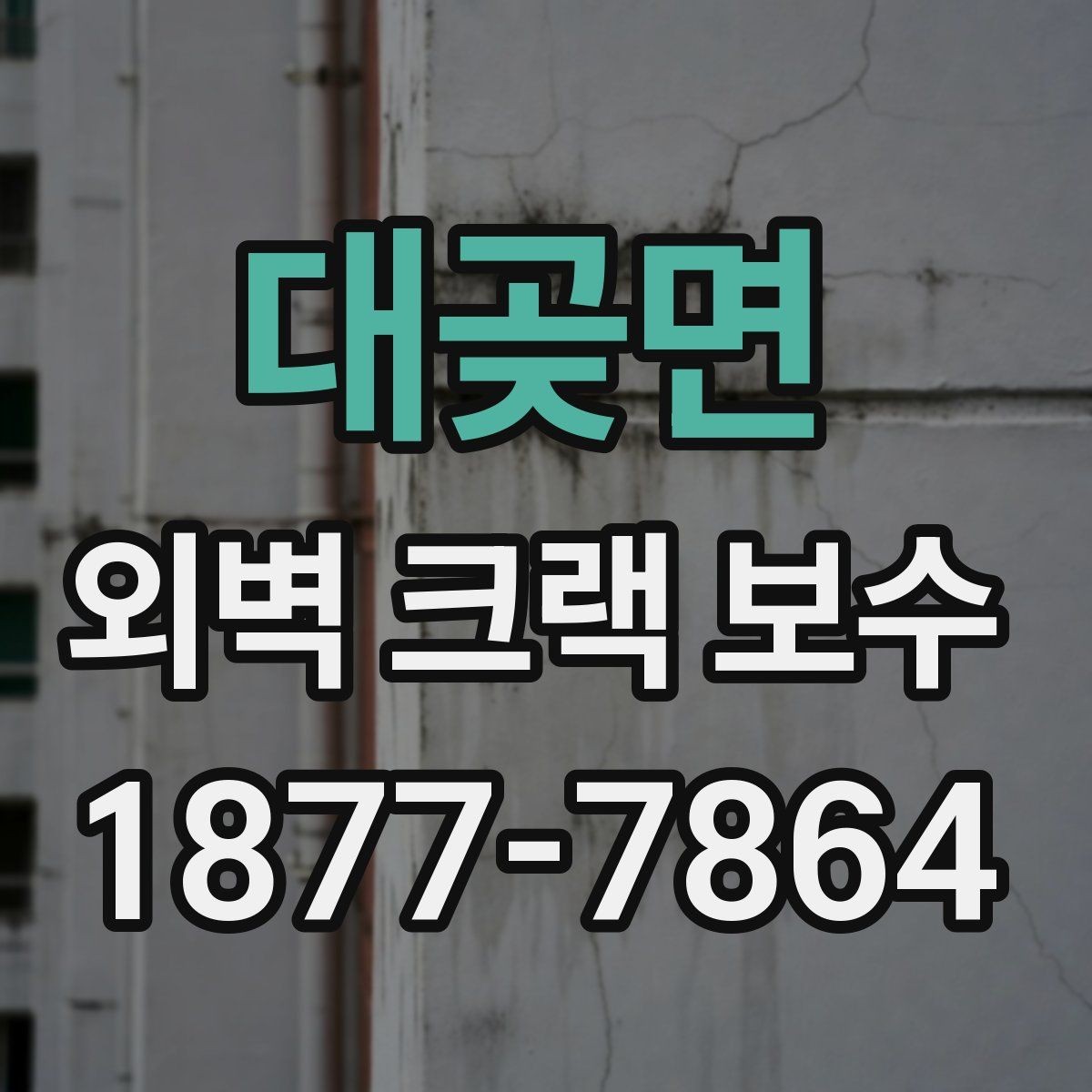 대곶면 외벽 크랙 보수 후 색상 차이를 줄이는 방법