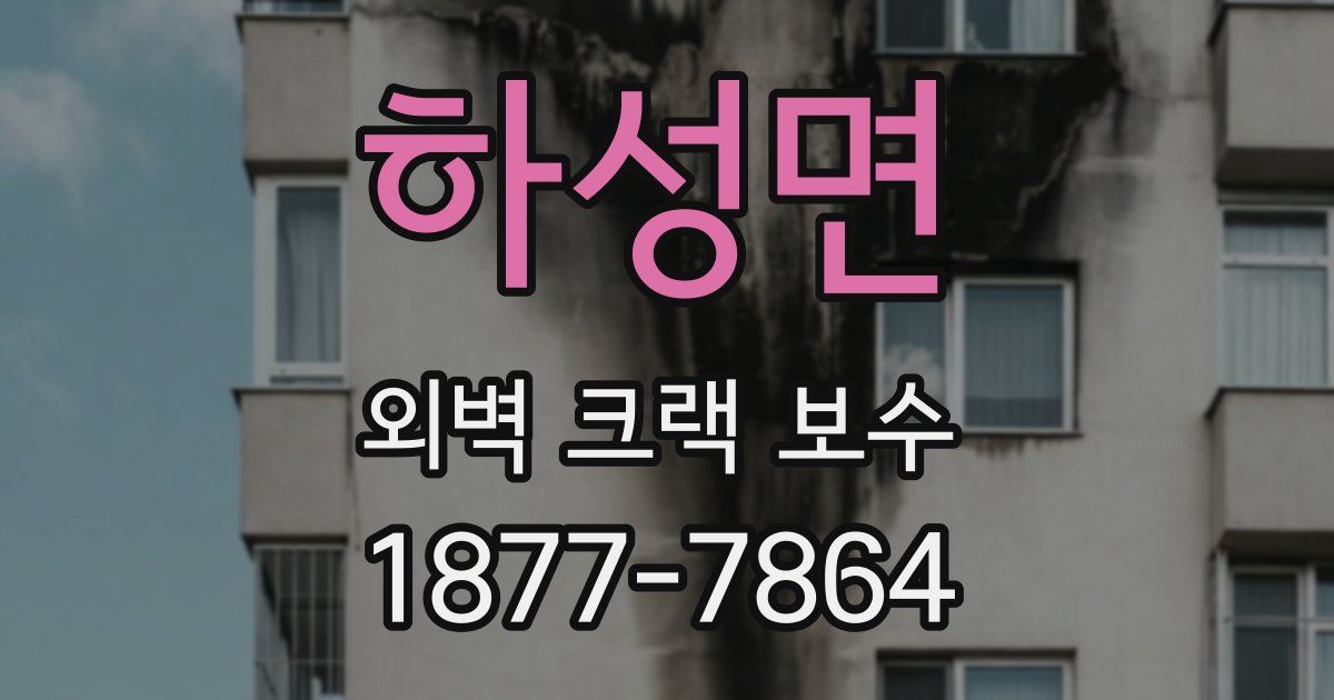 하성면 외벽 크랙 보수