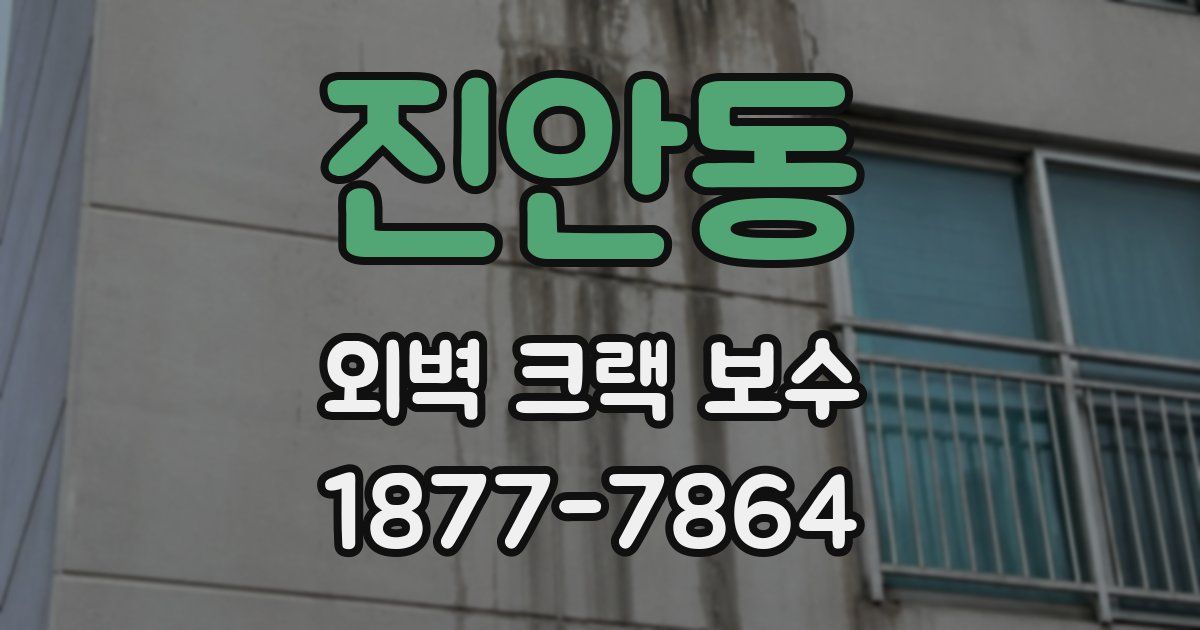 진안동 외벽 크랙 보수