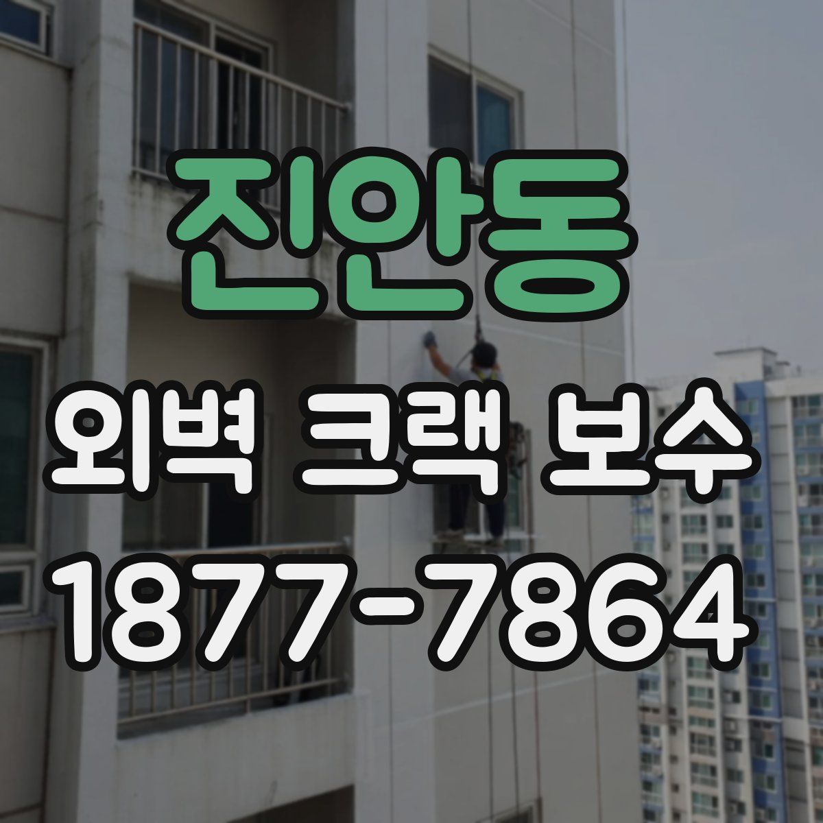 진안동 외벽 크랙 보수