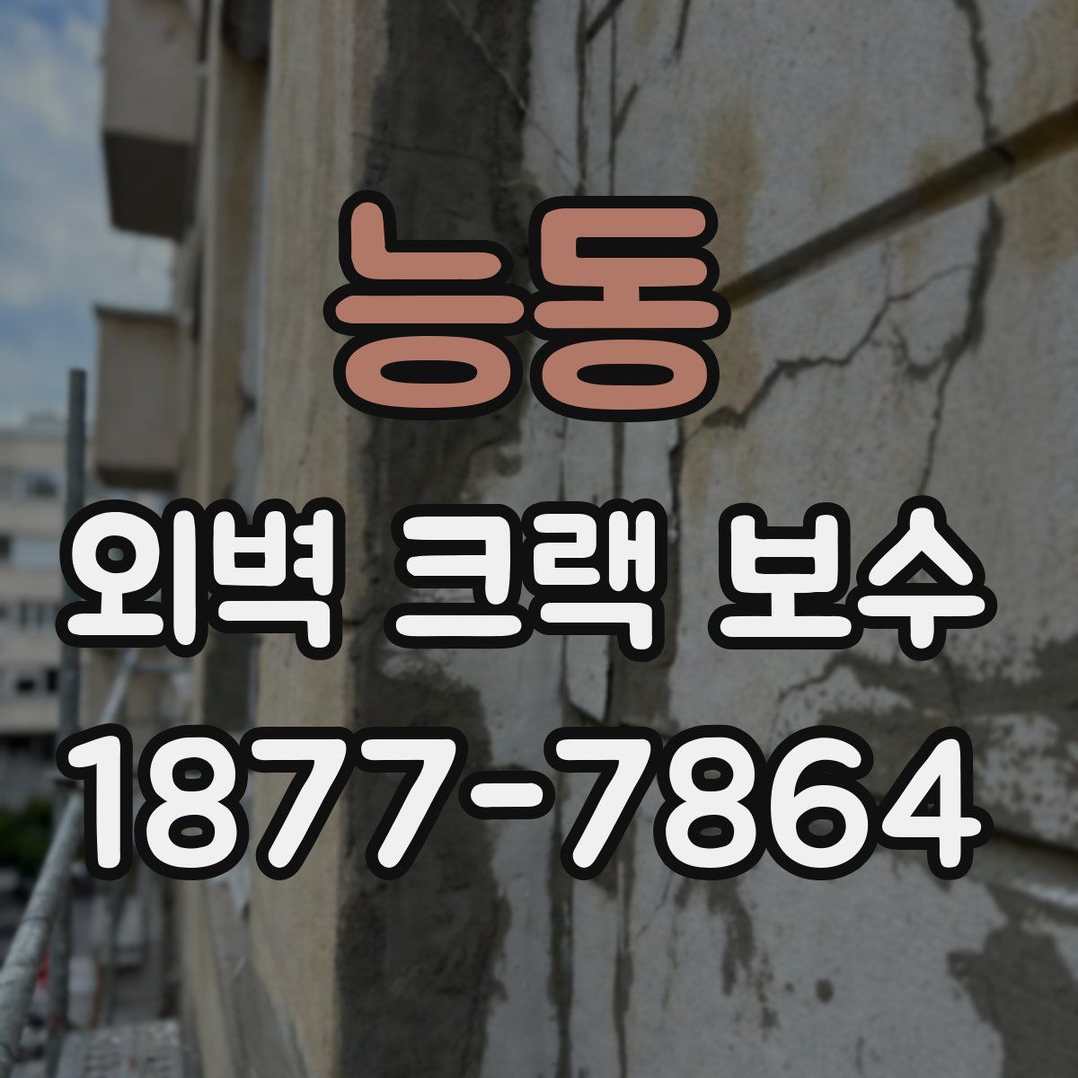 능동 외벽 크랙 보수