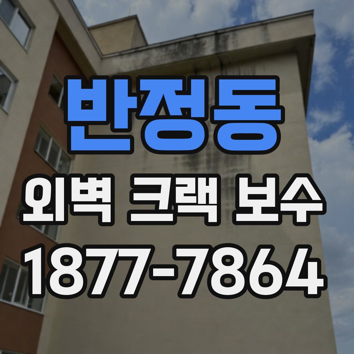 반정동 외벽 크랙 보수