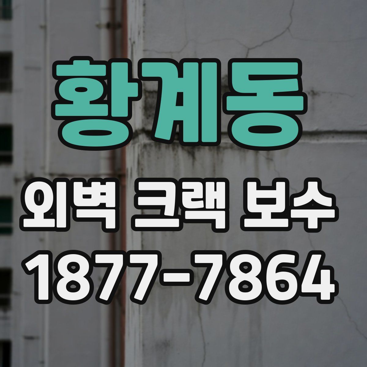 황계동 외벽 크랙 보수