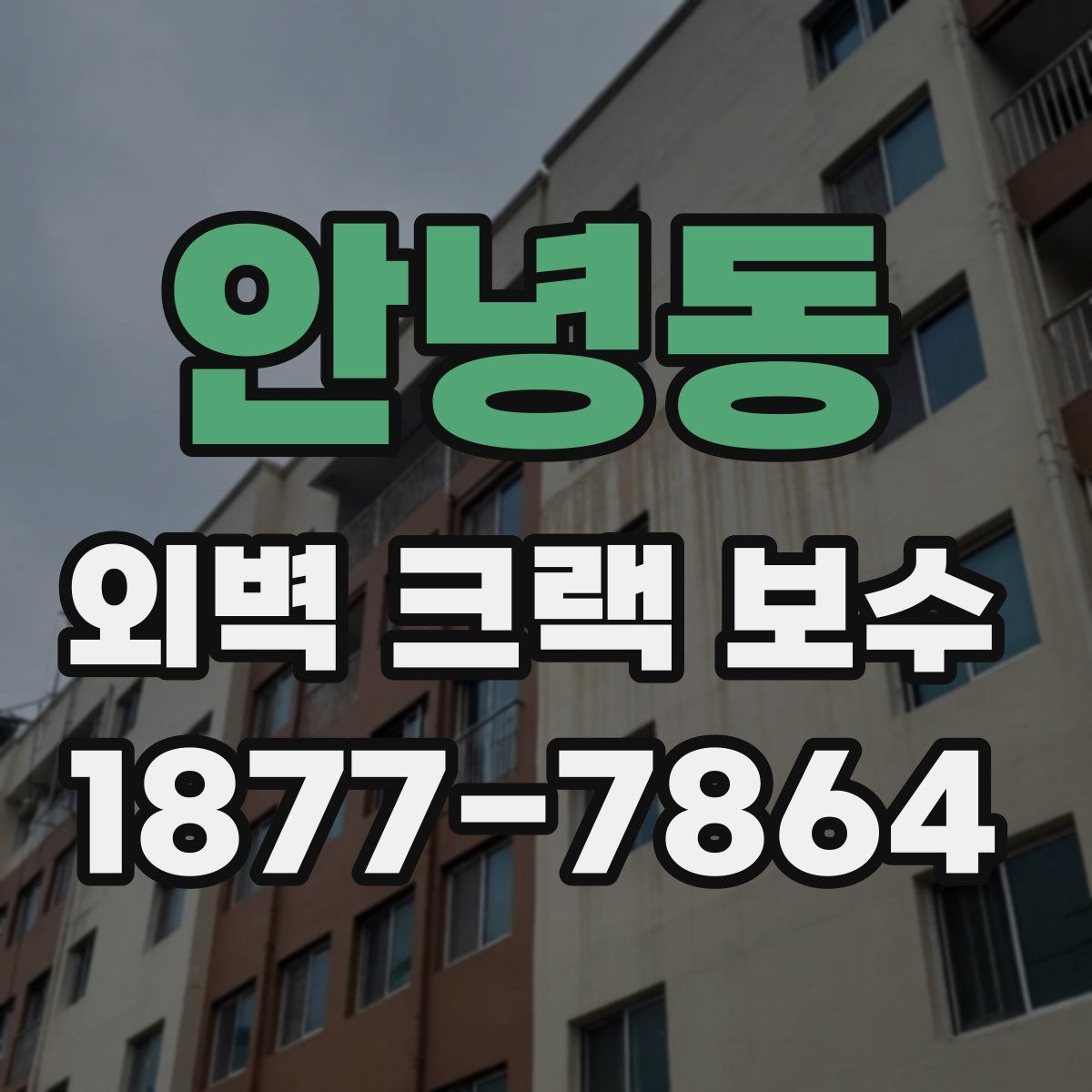 안녕동 외벽 크랙 보수
