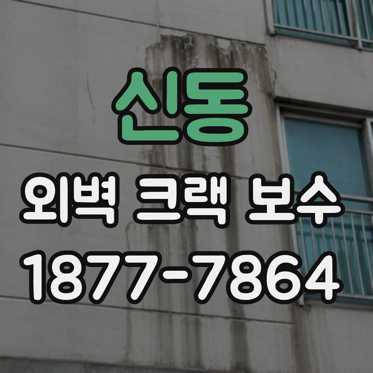 신동 외벽 크랙 보수