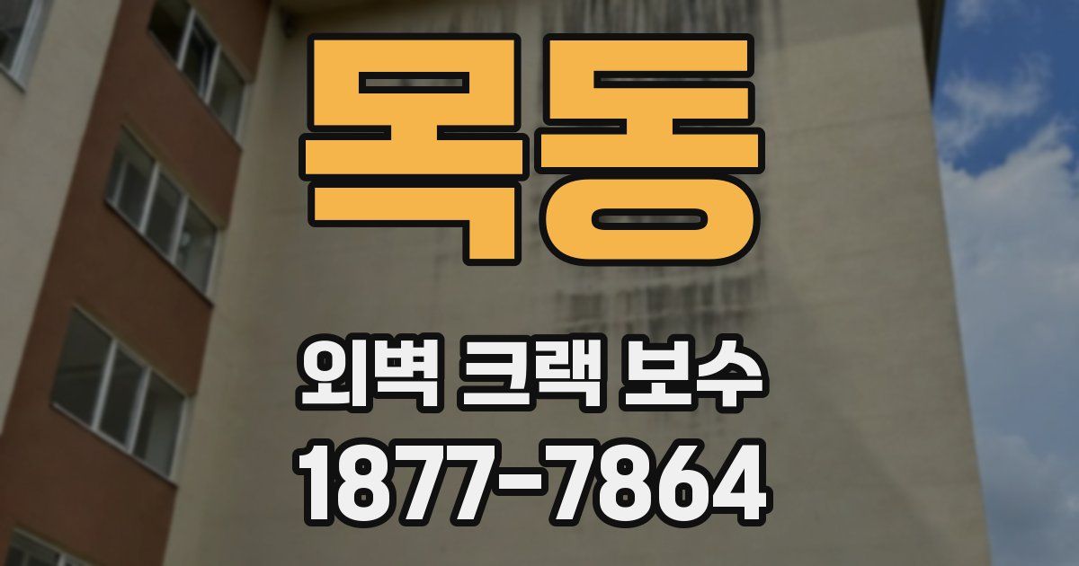 목동 외벽 크랙 보수