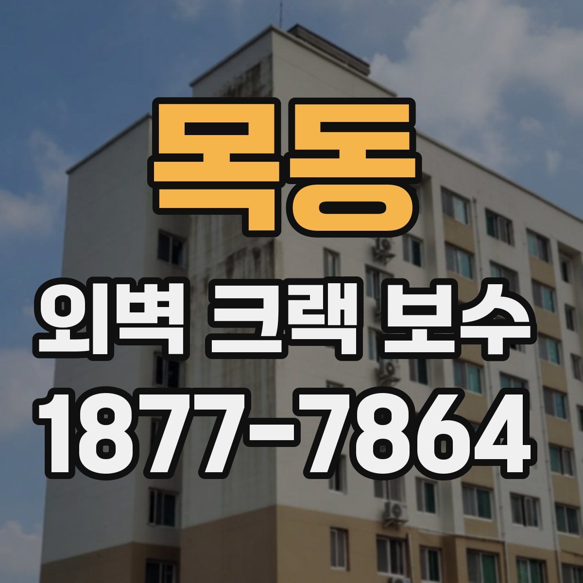 목동 외벽 크랙 보수
