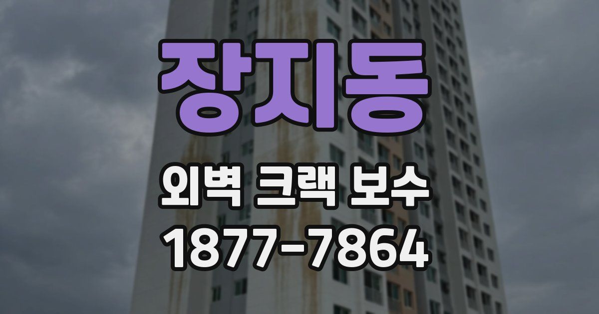 장지동 외벽 크랙 보수